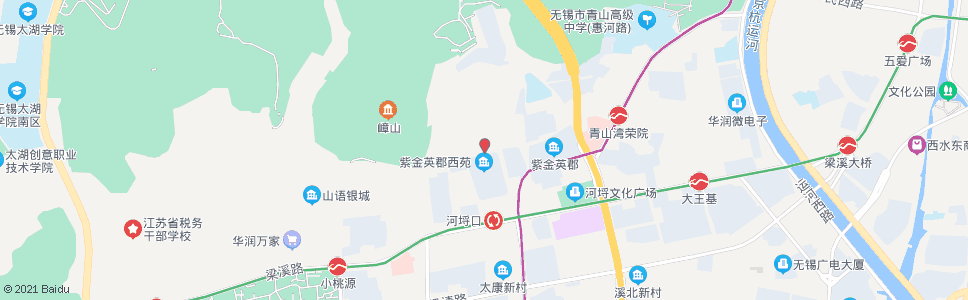 无锡青山西路(大池路)_公交站地图_无锡公交_妙搜公交查询2024