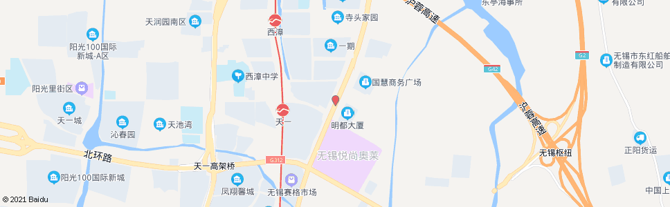 无锡天一路(惠山大道)_公交站地图_无锡公交_妙搜公交查询2024