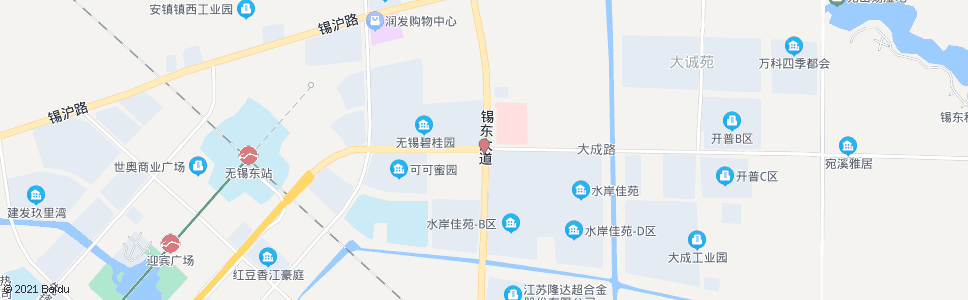 无锡锡东大道(新华路)_公交站地图_无锡公交_妙搜公交查询2025