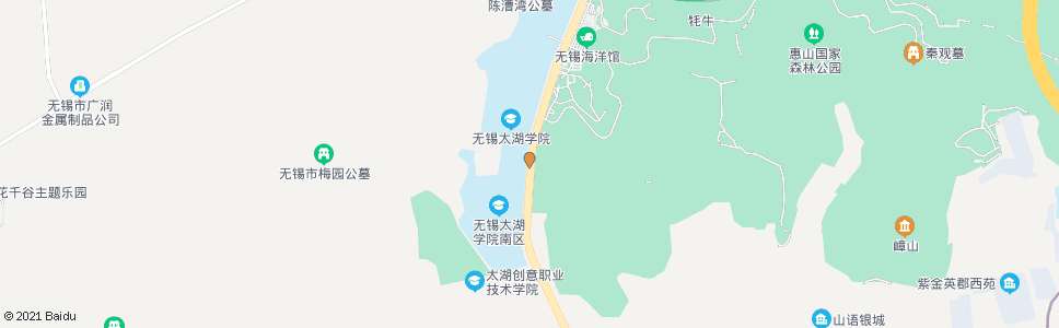 无锡西山(太湖学院)_公交站地图_无锡公交_妙搜公交查询2024