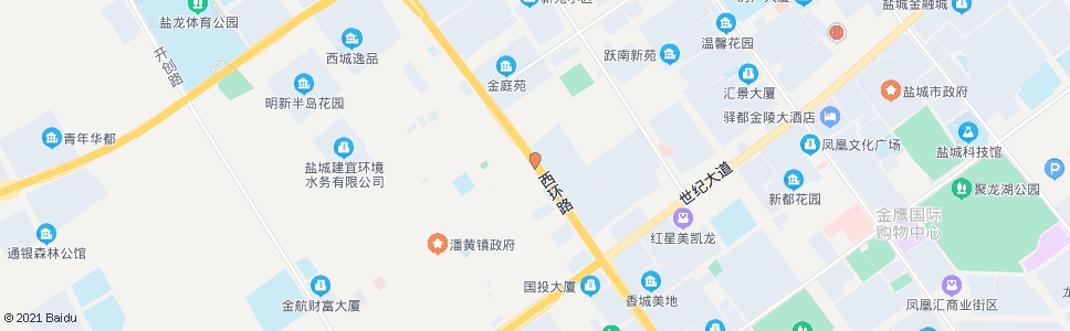 盐城西环路鹿鸣路口_公交站地图_盐城公交_妙搜公交查询2025