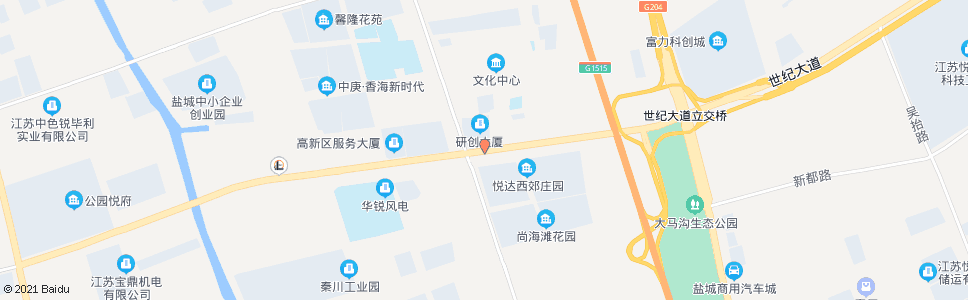 盐城世纪大道振兴路口_公交站地图_盐城公交_妙搜公交查询2024