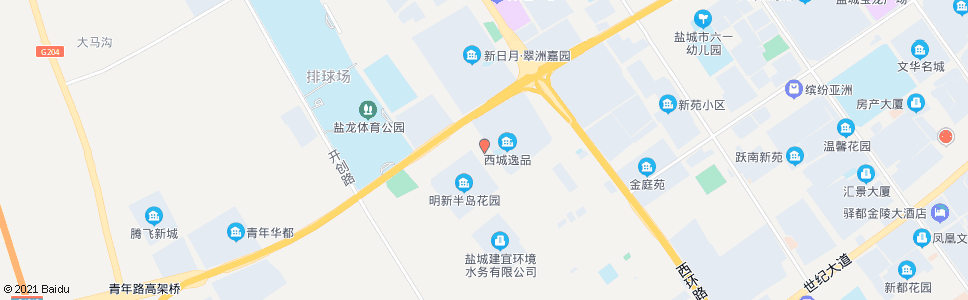 盐城奋进路_公交站地图_盐城公交_妙搜公交查询2024