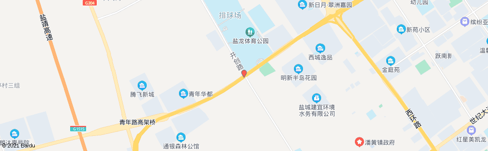 盐城青年路开创路口_公交站地图_盐城公交_妙搜公交查询2025