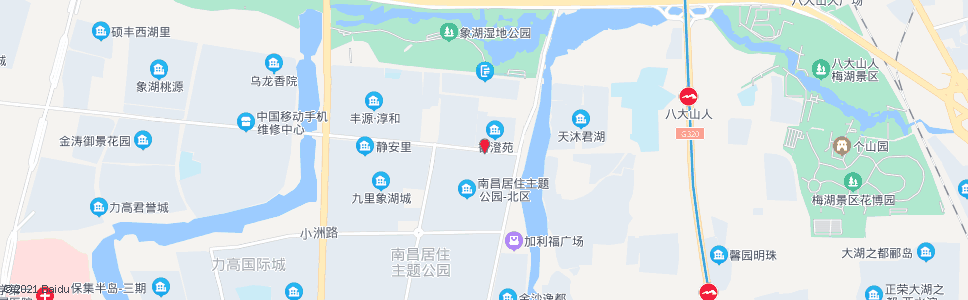 南昌八月澄湖东口_公交站地图_南昌公交_妙搜公交查询2025