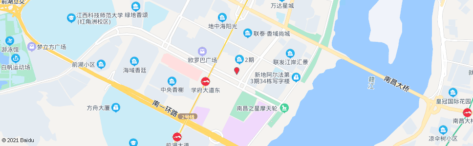 南昌岭口路(南大附中红谷滩分校)_公交站地图_南昌公交_妙搜公交查询2025