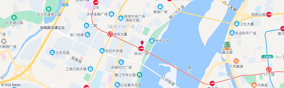 南昌江西泰耐克大酒店_公交站地图_南昌公交_妙搜公交查询2025