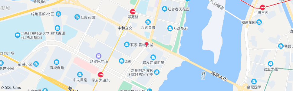 南昌红谷南大道北口_公交站地图_南昌公交_妙搜公交查询2024