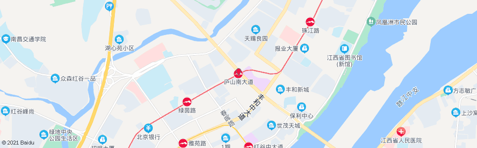南昌庐山南大道站_公交站地图_南昌公交_妙搜公交查询2024