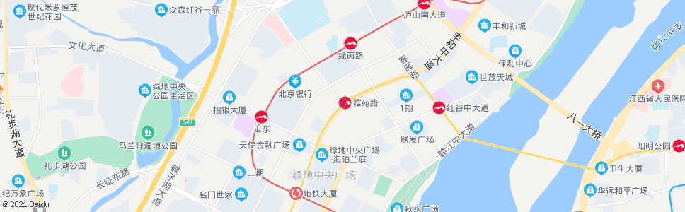 南昌丰和中大道_公交站地图_南昌公交_妙搜公交查询2025