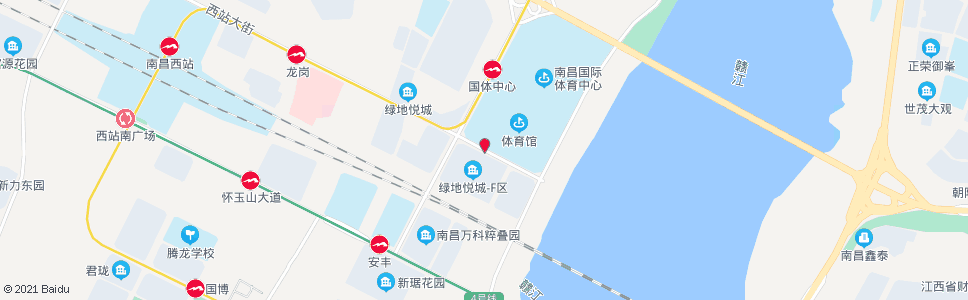 南昌九洲大街东口_公交站地图_南昌公交_妙搜公交查询2024