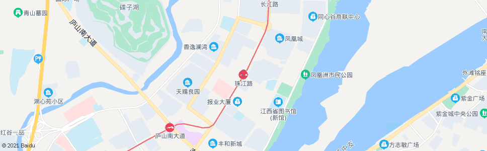 南昌珠江路口_公交站地图_南昌公交_妙搜公交查询2025