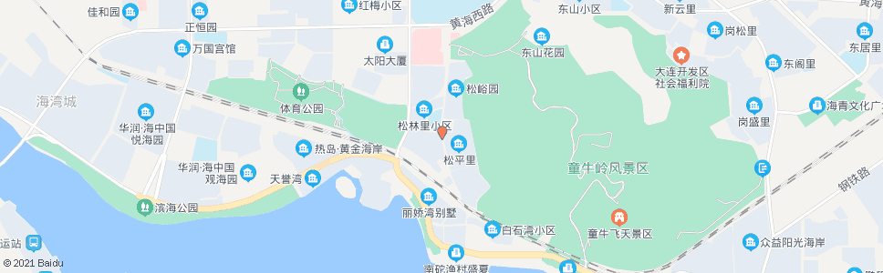 大连松林小学_公交站地图_大连公交_妙搜公交查询2024