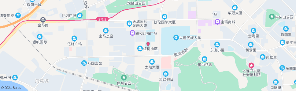 大连红梅小学_公交站地图_大连公交_妙搜公交查询2024