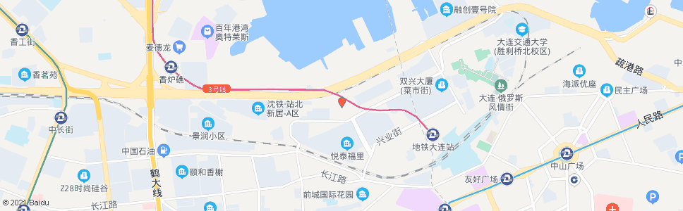 大连凌南路东_公交站地图_大连公交_妙搜公交查询2024