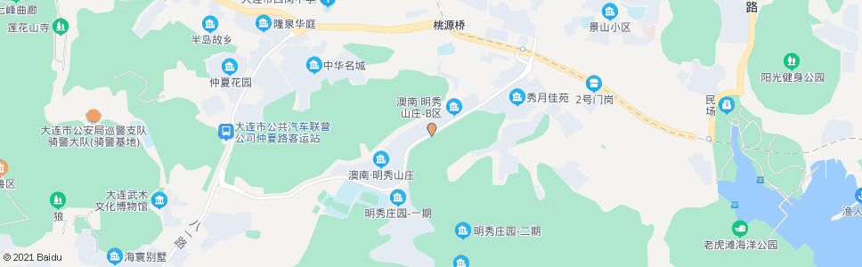 大连明秀山庄_公交站地图_大连公交_妙搜公交查询2024