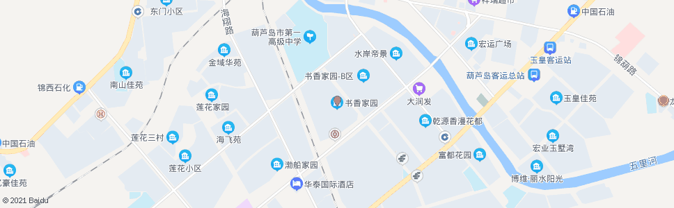 葫芦岛书香家园_公交站地图_葫芦岛公交_妙搜公交查询2024