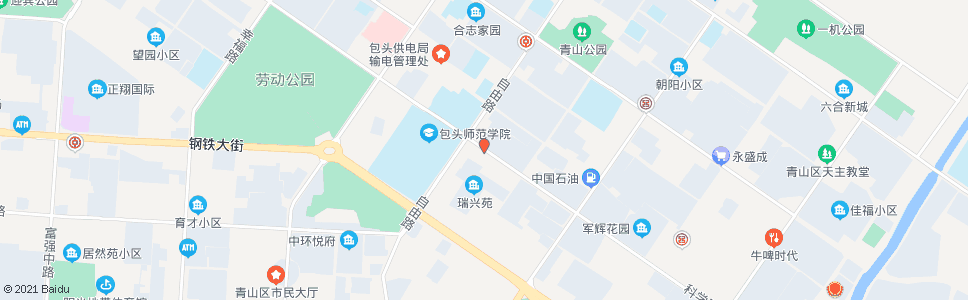 包头自由路与科学路口_公交站地图_包头公交_妙搜公交查询2024