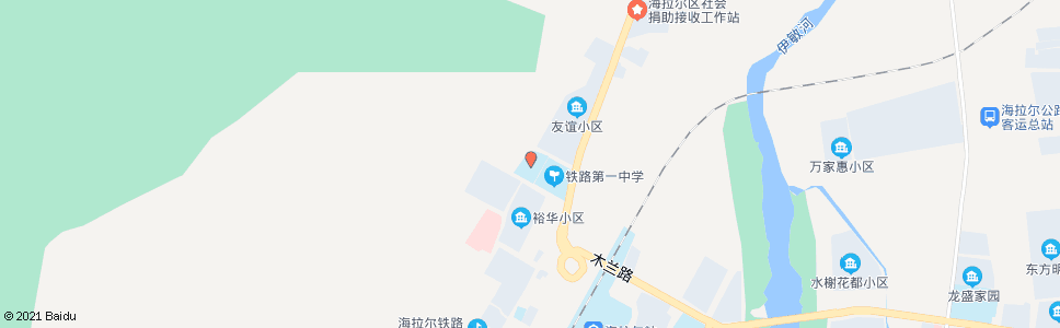 呼伦贝尔铁三中_公交站地图_呼伦贝尔公交_妙搜公交查询2024