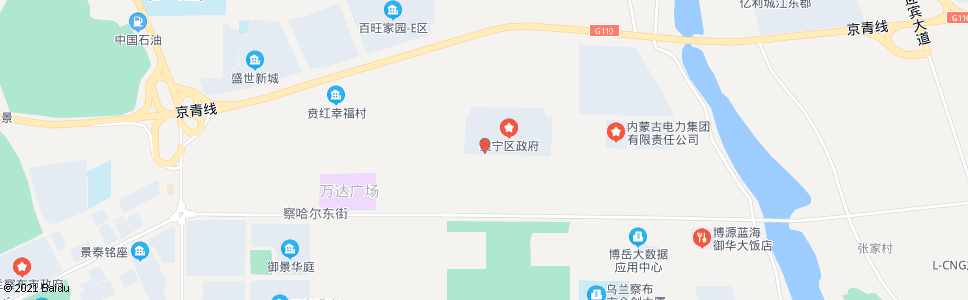 乌兰察布区委_公交站地图_乌兰察布公交_妙搜公交查询2024