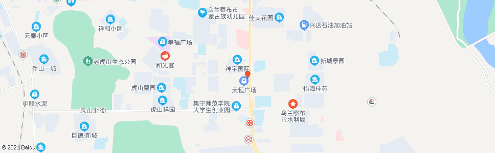 乌兰察布蒙亨餐饮楼_公交站地图_乌兰察布公交_妙搜公交查询2024