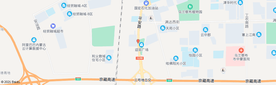 乌兰察布重联建材_公交站地图_乌兰察布公交_妙搜公交查询2025