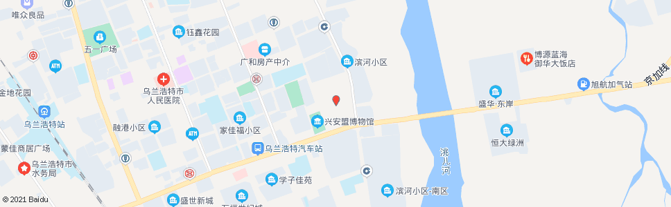 兴安盟乌兰浩特市政府_公交站地图_兴安盟公交_妙搜公交查询2024