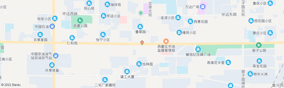 银川北京路文萃街口_公交站地图_银川公交_妙搜公交查询2024