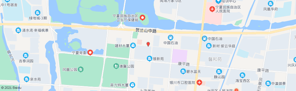 银川泰康街口_公交站地图_银川公交_妙搜公交查询2025