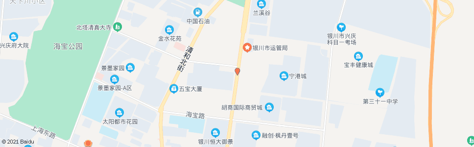 银川丽景街沙渠路口_公交站地图_银川公交_妙搜公交查询2024