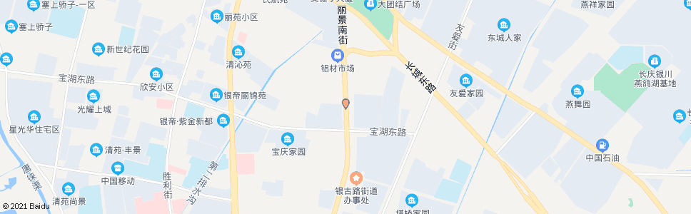 银川丽景街宝湖路口_公交站地图_银川公交_妙搜公交查询2024