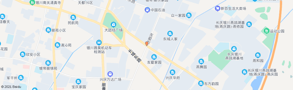 银川友爱街银横路口_公交站地图_银川公交_妙搜公交查询2025