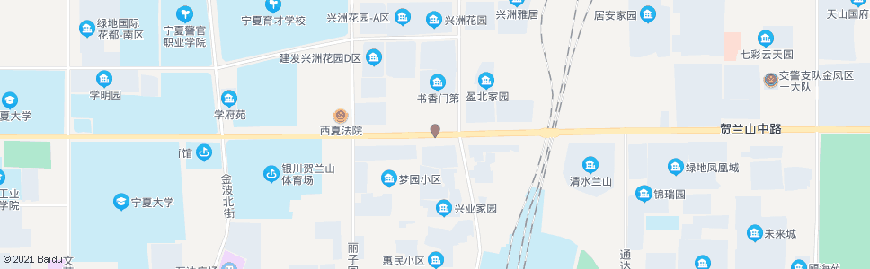 银川贺兰山路兴州街口_公交站地图_银川公交_妙搜公交查询2024