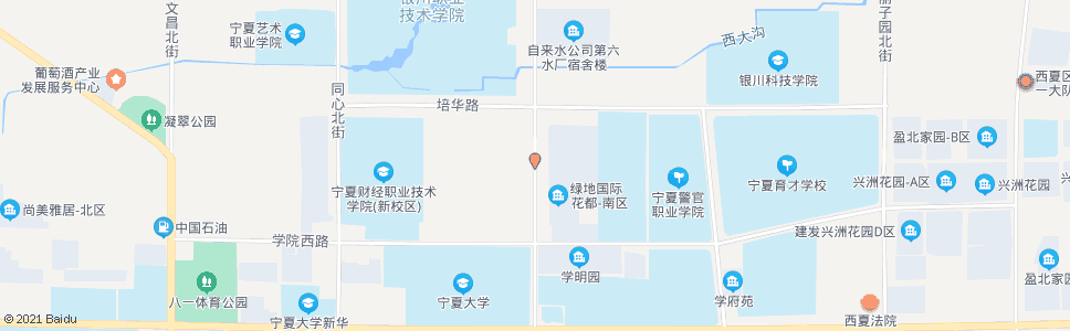 银川西花园街学院路口_公交站地图_银川公交_妙搜公交查询2024