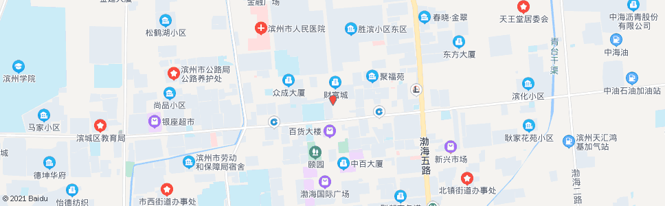 滨州银茂酒店_公交站地图_滨州公交_妙搜公交查询2025