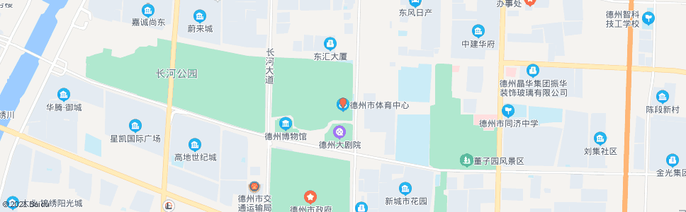 德州市体育中心_公交站地图_德州公交_妙搜公交查询2025