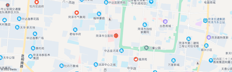 菏泽市立医院_公交站地图_菏泽公交_妙搜公交查询2024