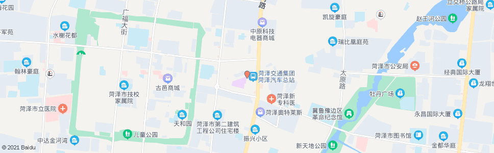 菏泽汽车站北门_公交站地图_菏泽公交_妙搜公交查询2024