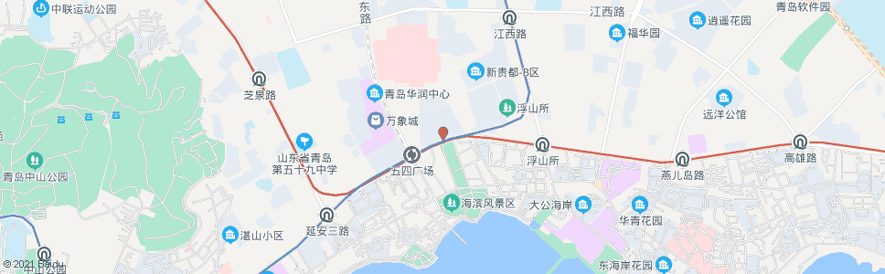 青岛西韩(黑龙江路)_公交站地图_青岛公交_妙搜公交查询2024