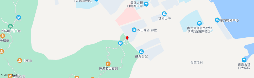 青岛珠山秀谷_公交站地图_青岛公交_妙搜公交查询2025