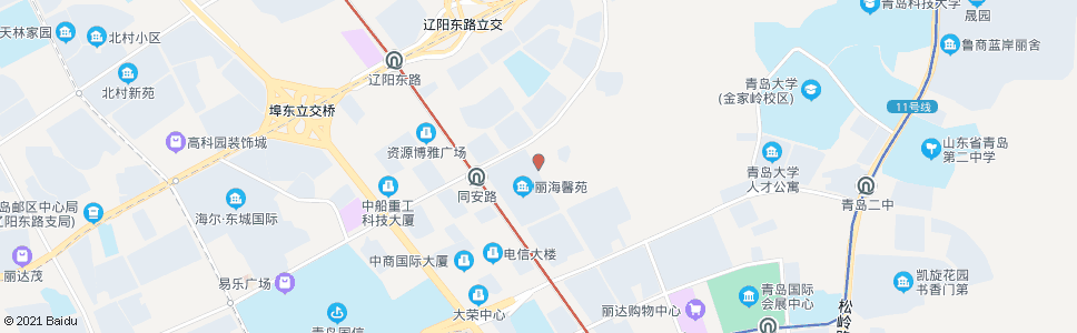 青岛燕岭路_公交站地图_青岛公交_妙搜公交查询2025