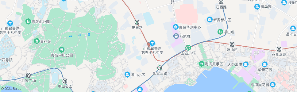 青岛华严路_公交站地图_青岛公交_妙搜公交查询2024