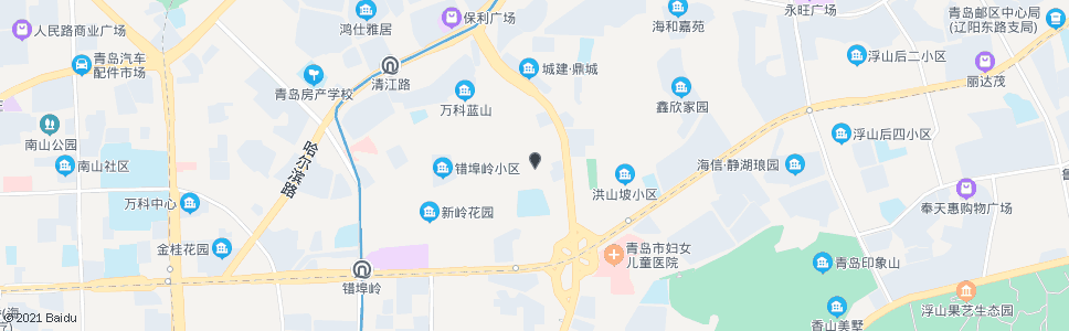 青岛错埠岭四小区_公交站地图_青岛公交_妙搜公交查询2024