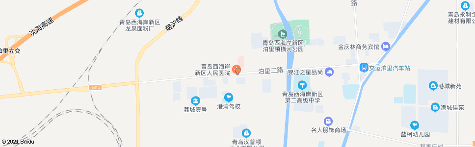 青岛泊里医院_公交站地图_青岛公交_妙搜公交查询2024