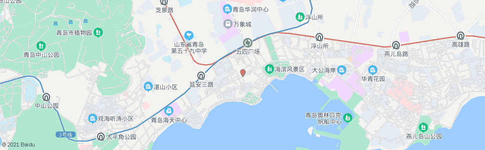 青岛东海路_公交站地图_青岛公交_妙搜公交查询2024