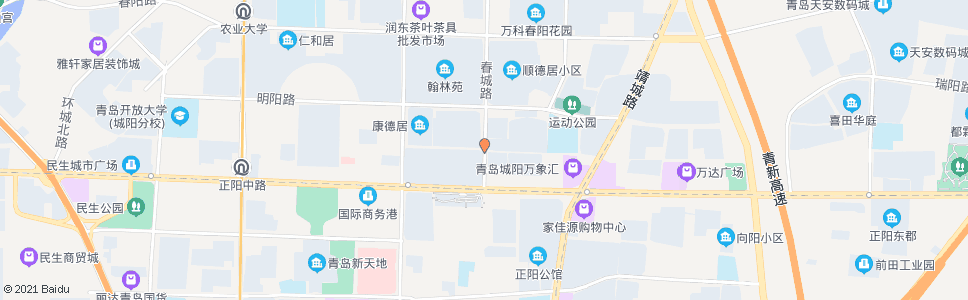 青岛汇豪景苑_公交站地图_青岛公交_妙搜公交查询2025