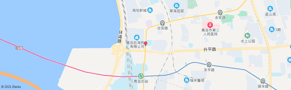 青岛沧海路_公交站地图_青岛公交_妙搜公交查询2024