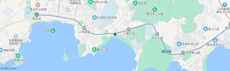 青岛八警区_公交站地图_青岛公交_妙搜公交查询2024