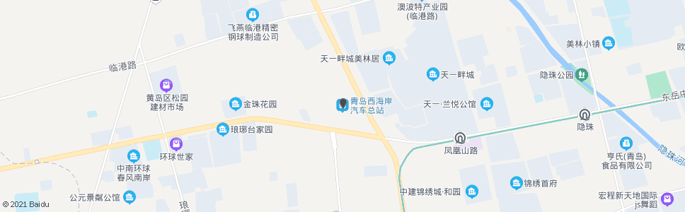 青岛西海岸汽车总站西站_公交站地图_青岛公交_妙搜公交查询2024