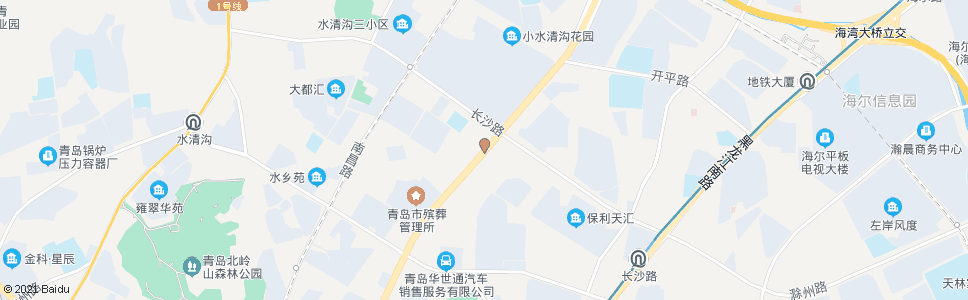 青岛重庆南路(长沙路口)_公交站地图_青岛公交_妙搜公交查询2024